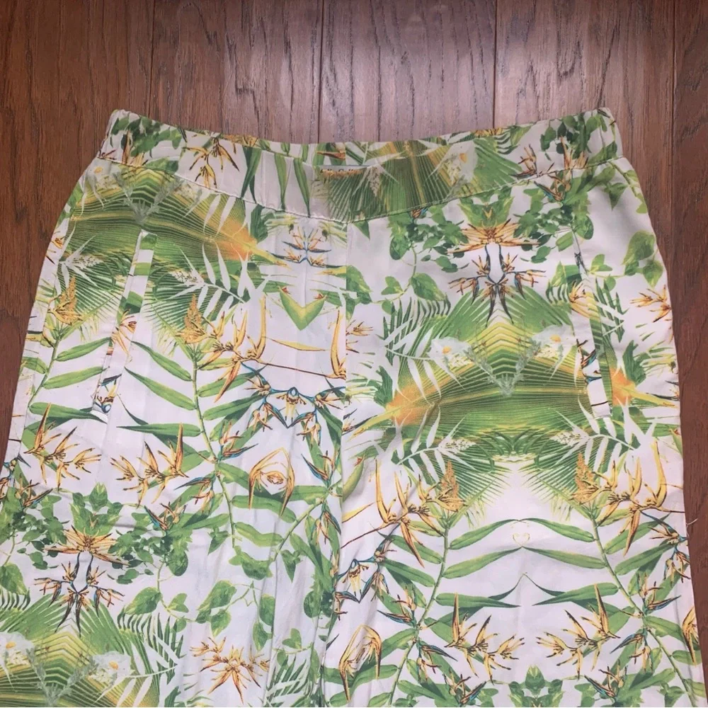 ISO Dalia Collection Mirrored Tropics Flowy Wide Leg Pant - Size 8 - Picture 4 of 11